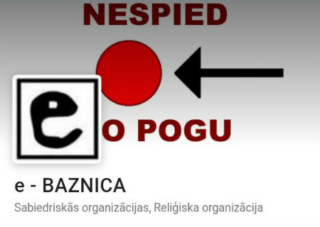 draugiem.lv par e-BAZNICA lapas aktivitātēm