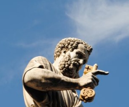 Debesu valstības atslēgu piešķiršana